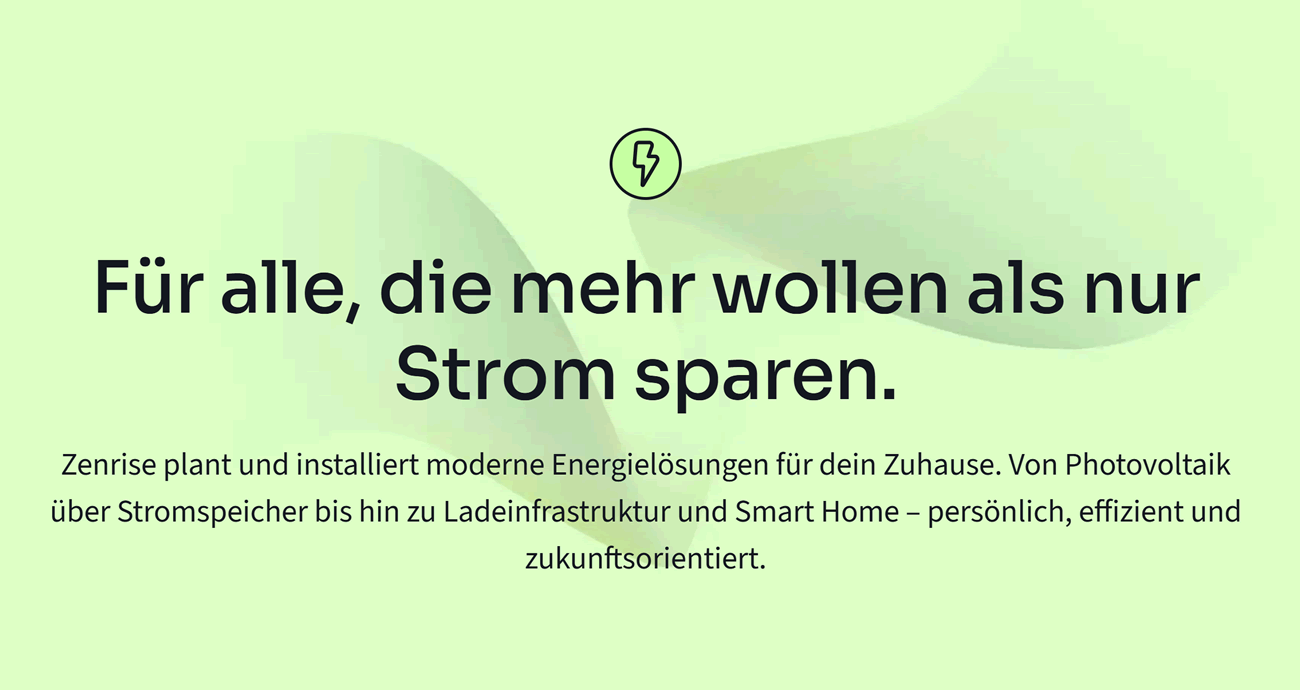 Photovoltaik B&uuml;ttelborn - ↗️Zenrise GmbH: ✓Stromspeicher, Wallbox, Smart Home, Elektroinstallation